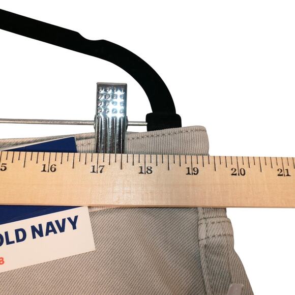 Old Navy Shorts Womens 18 Beige High Rise OG Straight 3" Inseam Raw Hem - Picture 5 of 12